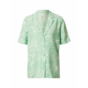 OBJECT Bluză verde / alb imagine