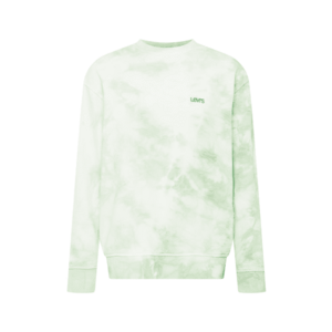 LEVI'S Bluză de molton 'LEVIS SWEATS CREW GREENS' verde mentă / alb imagine