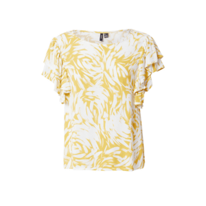 VERO MODA Bluză 'ANI BEA' galben / alb imagine