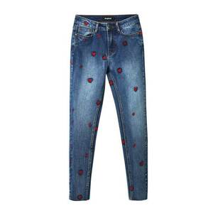 Desigual Jeans 'AMORE' albastru denim / roșu imagine