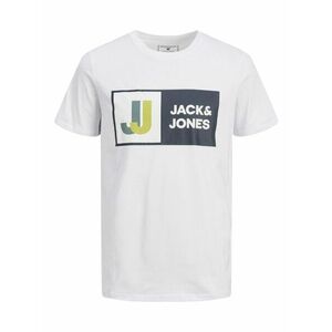 Jack & Jones Junior Tricou albastru marin / verde măr / alb imagine