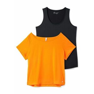 SHEEGO Tricou portocaliu / negru imagine