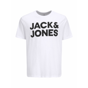 Jack & Jones Plus Tricou negru / alb imagine