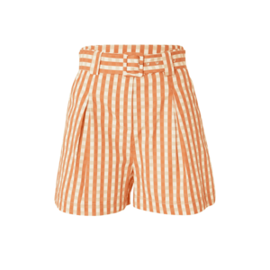 Koton Pantaloni cutați bej / portocaliu mandarină / alb imagine
