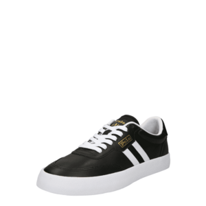 Polo Ralph Lauren Sneaker low 'COURT VLC-SNEAKERS-LOW TOP LAC' auriu / negru / alb imagine