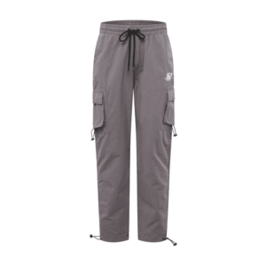 SikSilk Pantaloni cu buzunare gri închis / alb imagine