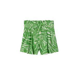 MANGO Pantaloni cutați 'ANITA' verde iarbă / alb imagine