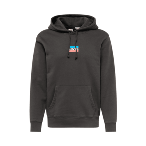 LEVI'S Bluză de molton 'STANDARD GRAPHIC HOODIE MULTI-COLOR' azur / roșu deschis / negru / alb imagine