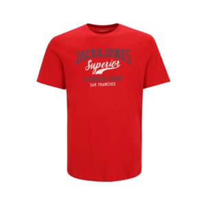 Jack & Jones Plus Tricou roșu / negru / alb imagine