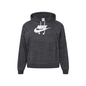 Nike Sportswear Bluză de molton negru / negru amestecat / alb imagine
