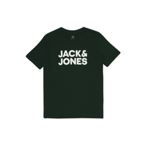 Jack & Jones Junior Tricou 'ECORP' verde pin / alb imagine