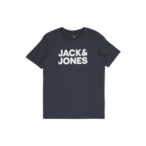 Jack & Jones Junior Tricou bleumarin / alb imagine