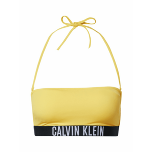 Calvin Klein Swimwear Sutien costum de baie galben / negru / alb imagine