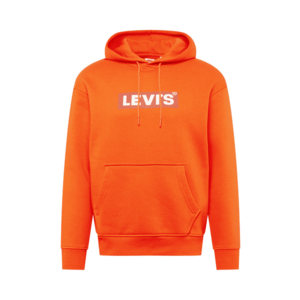 LEVI'S Bluză de molton 'RELAXED GRAPHIC PO YELLOWS/ORANGES' portocaliu / alb imagine