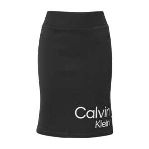 Calvin Klein Jeans Fustă negru / alb imagine