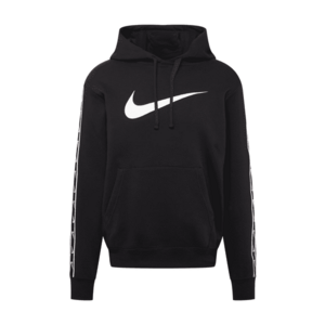 Nike Sportswear Bluză de molton 'Repeat' negru / alb imagine
