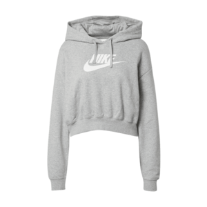 Nike Sportswear Bluză de molton gri închis / alb imagine