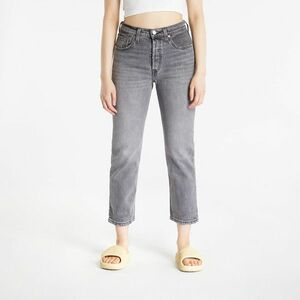 Levi's® 501® Crop Jeans Gray Worn In imagine
