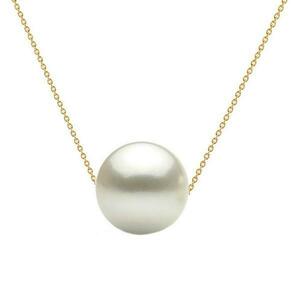 Colier Aur cu Perla Naturala Premium Alba - Cadouri si perle imagine