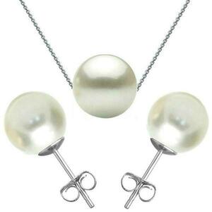 Set Aur Alb si Perle Naturale Premium Albe - Cadouri si perle imagine