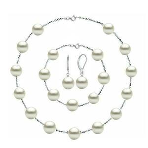 Set Office din Argint 925 si Perle Naturale Premium de 8 mm - Cadouri si perle imagine