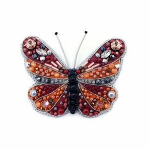 Brosa mare fluture multicolor, handmade, Amiral, Zia Fashion imagine