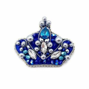 Brosa coroana regala handmade, Royal Crown, Zia Fashion imagine