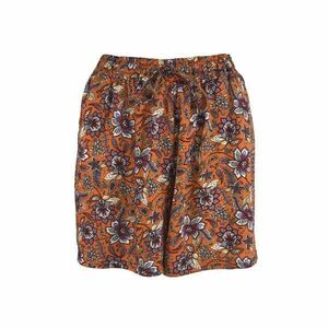 Fusta-pantalon scurta, Univers Fashion, culoare portocaliu cu imprimeu floral, M-L imagine