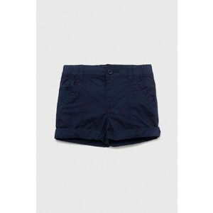 United Colors of Benetton pantaloni scurți din bumbac pentru copii culoarea albastru marin, neted imagine
