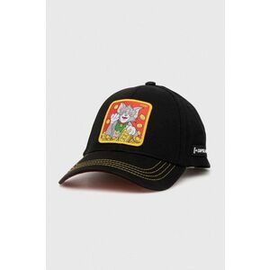 Capslab șapcă de baseball din bumbac TOM & JERRY culoarea negru, cu imprimeu imagine