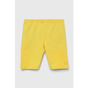 United Colors of Benetton leggins copii culoarea galben, neted imagine