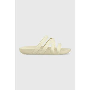 Crocs papuci Splash Strappy Sandal femei, culoarea bej 208217 imagine