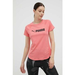 Puma tricou de antrenament Fit Logo culoarea roz imagine