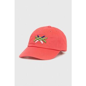 United Colors of Benetton șapcă din bumbac pentru copii culoarea roz, cu imprimeu imagine