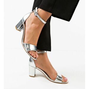Sandale cu toc Sharmila Argintii imagine