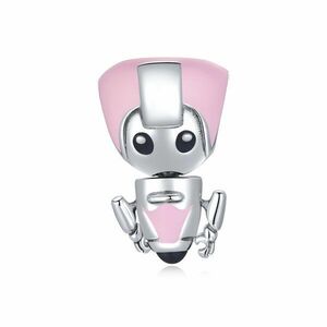 Talisman din argint Pink Robbot imagine