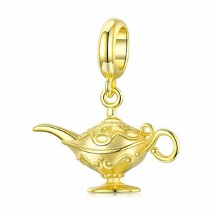 Talisman din argint Golden Aladdin Lamp imagine