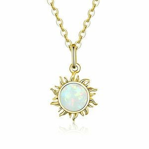 Colier din argint Golden Opal Sun imagine