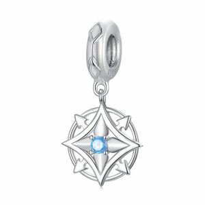 Talisman din argint Blue Crystal Shield imagine