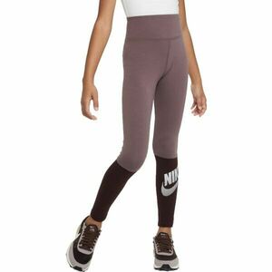 Nike NSW FAVORITES HW LEGGING DNC Colanți fete, maro, mărime imagine