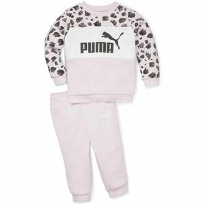 Puma ESS+ MATES INFANTS JOGGER FL DESERT Trening copii, roz, mărime 98 imagine