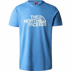 The North Face M S/S WOODCUT DOME TEE Tricou bărbați, albastru, mărime L imagine