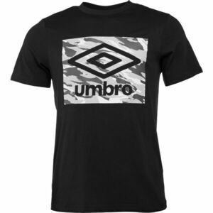 Umbro CAMO BOX LOGO GRAPHIC TEE Tricou pentru bărbați, negru, mărime imagine