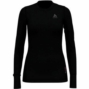 Odlo SUW TOP CREW NECK L/S NATURAL 100% MERINO Tricou damă cu mâneci lungi, negru, mărime imagine