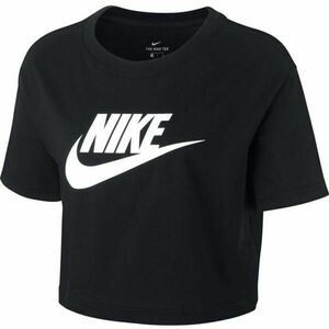 Nike NSW TEE ESSNTL CRP ICN FTR W Tricou de damă, negru, mărime M imagine