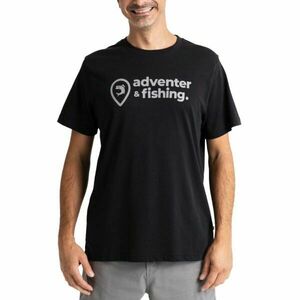 ADVENTER & FISHING COTTON SHIRT Tricou bărbați, negru, mărime imagine
