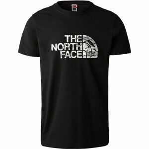 The North Face M S/S WOODCUT DOME TEE Tricou bărbați, negru, mărime S imagine