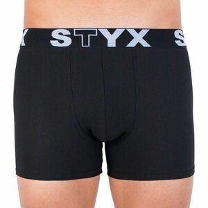Styx MEN'S BOXERS LONG SPORTS RUBBER Boxeri bărbați, negru, mărime M imagine