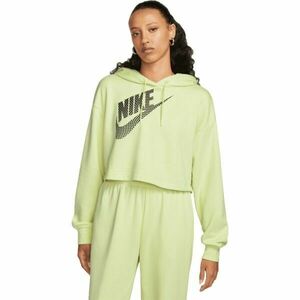 Nike NSW FLC PO HOODIE CROP DNC Hanorac damă, verde deschis, mărime S imagine