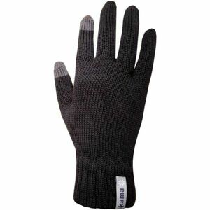 Kama MĂNUȘI R301 Mănuși tricotate, negru, mărime S imagine